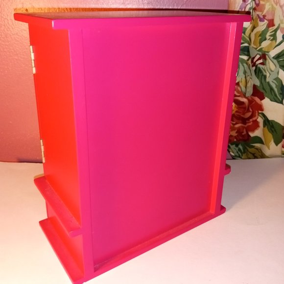 PINK & WHITE GIRLS 4 DRAWER JEWELRY BOX FOR RINGS, NECKLACES AND STUFF - Picture 6 of 7